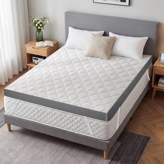 Extra Firm Mattress Topper Queen 3 Inch with High-Density Foam