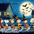 thumbnail image 3 of Pintura de diamantes con paisaje otoñal de Snoopy y Charlie Brown con calabazas para Halloween, taladros AB, punto de cruz completo, mosaico, decoración del hogar, 3 of 5