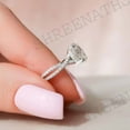 thumbnail image 4 of SHREENATHJEWELRY Moissanite Promise Ring CZ Diamond Cross Over Bridal Wedding Ring White Gold Plated Prong Ser Ring Engagement Gift Ring, 4 of 5