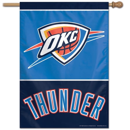 WinCraft Oklahoma City Thunder 28 x 40 Single-Sided Vertical Banner
