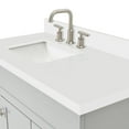 thumbnail image 4 of ARIEL Hamlet 43 Inch Single Sink Bathroom Vanity in Gray, 1.5" Edge Quartz Top, Solid Wood, Left Rectangular Sink, 2 Soft-Closing Doors & 2 Full Extension Drawers, Toe Kick, 4 of 9