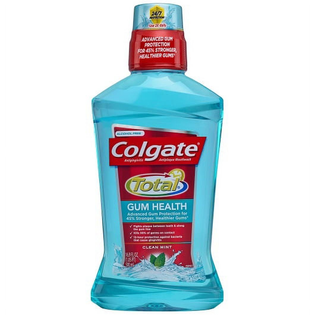 Colgate Total Gum Health Clean Mint Mouthwash, 16.9 oz - Case of 6