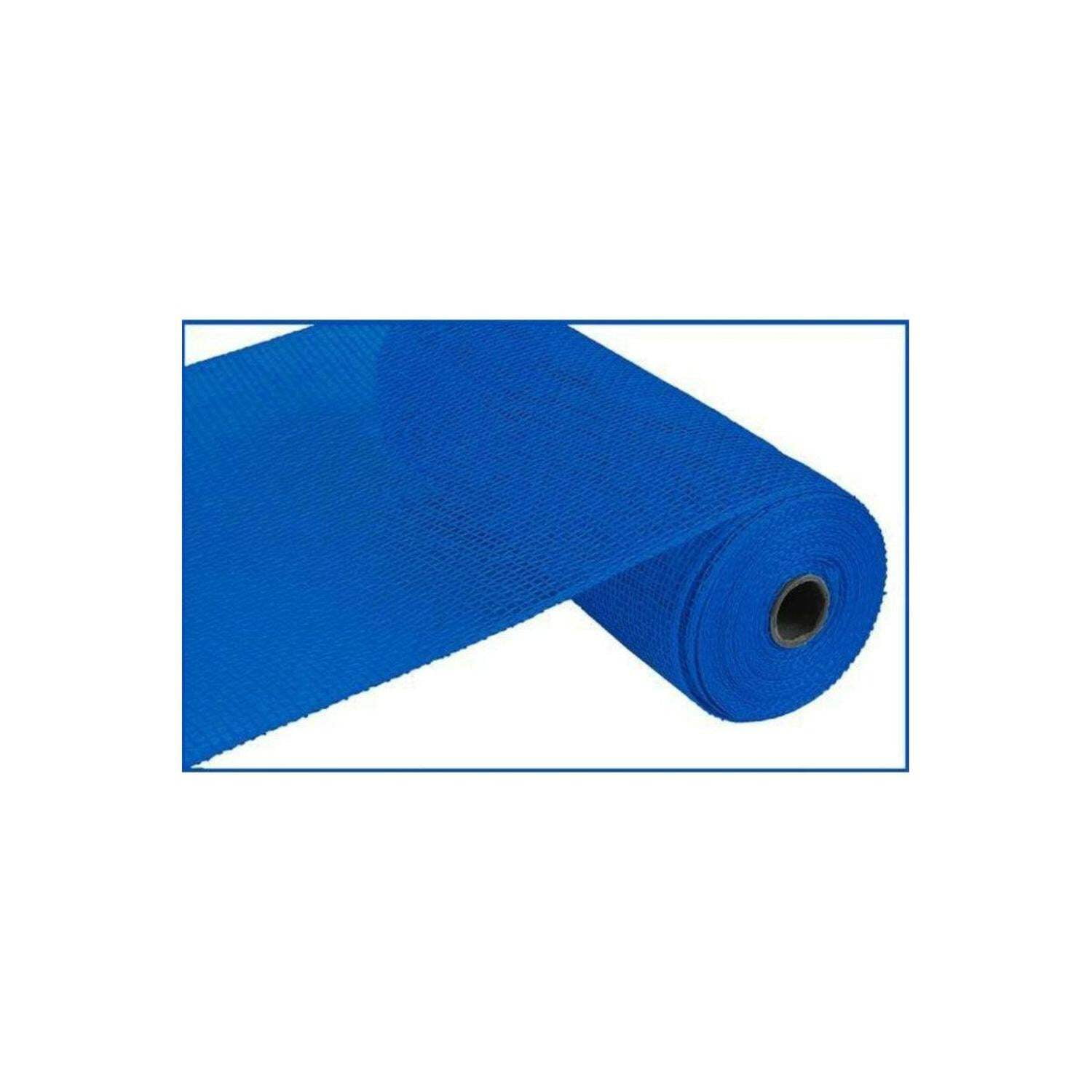 Craig Bachman Ribbon Poly Burlap Mesh Solid Royal Blue 10" x 10yd