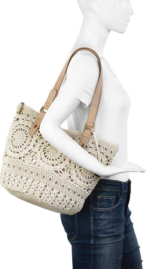 sak silverwood crochet shopper