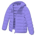 thumbnail image 3 of XIMIN Kids Coat Girls Boys Warm Quilted Puffer Jacket Travel Jackets Lightweight Long Sleeve Packable Fall Winter Outerwear Coats Cozy Tween Trendy Clothes, 3 of 9