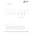 thumbnail image 2 of Aluminum 1" Maprail With Cork Insert, 4'L, 1 Per Carton, 2 of 2