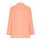 thumbnail image 5 of Ropa de mujer,Blusa de lino con cuello en V para mujer, manga larga, suelta, con botones delanteros, tejido de mezcla suave, ideal para uso informal en casa, sopatenor, 5 of 9