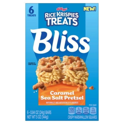 Rice Krispies Treats Bliss Caramel Pretzel Sea Salt 6 Count