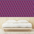 thumbnail image 3 of Ambesonne Floral Abstract Peel & Stick Wallpaper for Home, Colorful Flowers, 13"x36", Violet Dark Purple and Coral, 3 of 5