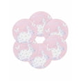 thumbnail image 7 of 15 Inch Round Placemats Set of 6, Happy Easter Bunny Non Slip Heat Insulation PP Table Mats, Rabbit Butterfly Spring Flowers Pink Washable Place Mats for Kitchen Dining Party Table Decor, 7 of 7