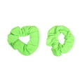 thumbnail image 4 of Motique Accessories Set of 8 Neon Color Solid Scrunchies Hair Scrunchy - Pink Yellow Green Royal, 4 of 5
