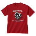 thumbnail image 1 of Excuse Me Raccoon T-Shirt Graphic Tee Garbage Night Shirt-S, 1 of 2