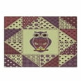 thumbnail image 1 of Owl Cutting Board, Vintage Inspired Owl Pattern Invisible to Prey Nocturnal Mimicking Predator, Decorative Tempered Glass Cutting and Serving Board, Small Size, Purple Pink Yellow, by Ambesonne, 1 of 1