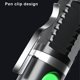 thumbnail image 4 of Eigraketly Linterna recargable 3 modos antorcha de mano potente luz de Flash con portátil Camping senderismo lámpara de noche de emergencia Escalada Eigraketly OD028593-01B, 4 of 6