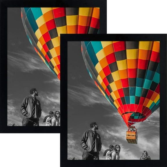 Golden State Art 11 x 14 Picture Frames, Black, Set of 2