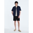 thumbnail image 2 of Free Assembly Men's Double Cloth Cotton Camp Shirt with Short Sleeves, Sizes S-3XL, 2 of 6