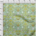 thumbnail image 2 of oneOone Viscose Jersey Light Mint Green Fabric Leaves|Bird & Floral Artistic Craft Projects Decor Fabric Printed By The Yard 60 Inch Wide, 2 of 5