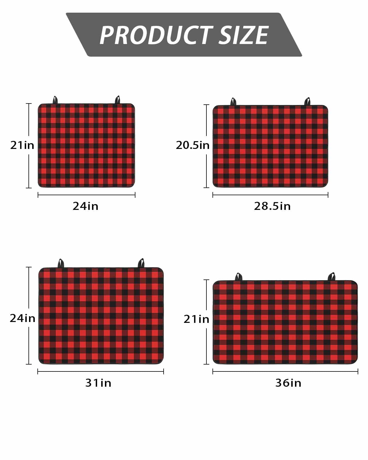 Stove Top Covers for Electric Stove, Black Red Plaid Glass Stovetop Cover Protector, Vintage Rustic Buffalo Checked Gingham Induction Cooktop Protector Oven Mat for Kitchen Countertop 28.5"x20.5"