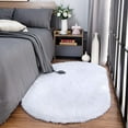 thumbnail image 2 of YJ.GWL Soft Area Rug Fluffy Carpets Plush Rugs for Living Room Bedroom Kids Room Mat,2.6'x5.3',White, 2 of 7