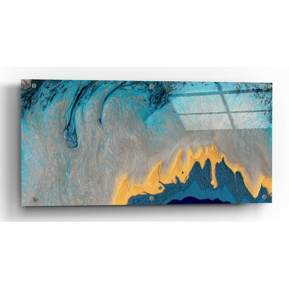 Epic Art 'Kahuna' by Alicia Ludwig, Acrylic Glass Wall Art, 24"x12"