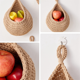 thumbnail image 4 of Cestas de frutas colgantes de pared para cocina, paquete de 3, cesta tejida para colgar verduras, 4 of 8