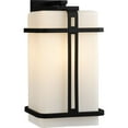 thumbnail image 3 of Progress Lighting Ellery 1-Light Outdoor Black Wall Lantern with Opal Glass - Modern Farmhouse, Craftsman, Transitional, 3 of 13