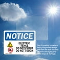 thumbnail image 6 of (2 Pack) Electric Fence Do Not Climb Sign, 6 of 7