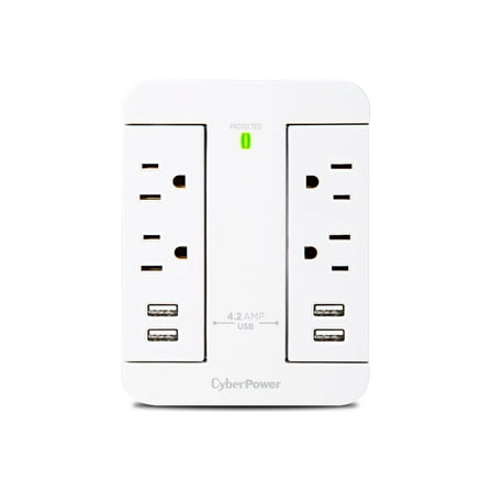 CyberPower GP400U4AWH Home Office - Outlet Surge with 500 J