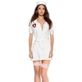 thumbnail image 1 of Kit de disfraz de enfermera de hospital Timcorr con vestido de enfermera gorro de enfermera medias de red, 1 of 7