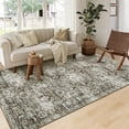 thumbnail image 2 of Garvee 8x10 Vintage Area Rugs Washable Rug for Living Room, Non Slip Non Shedding Soft Indoor Carpet, Retro Oriental Floral Print Rugs for Bedroom Home Office, Camel, 2 of 7