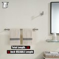 thumbnail image 3 of Double Towel Bar Matte Stainless Steel Bath Towel Rack for Bathroom Towel Holder Wall Mount Total Length TBLPB, 3 of 9
