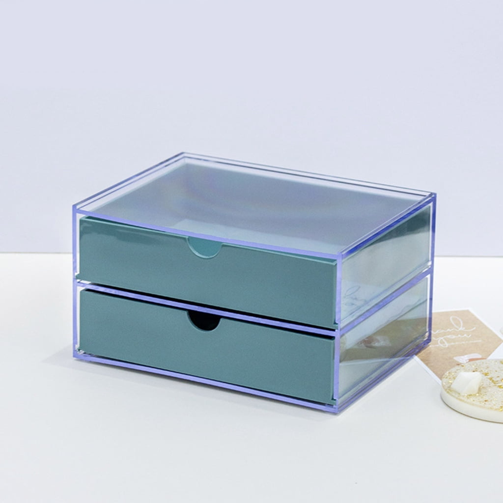 Double Layer Manicure Tool Box,Nail Pen Box Storage Case for Organizing,Plastic Nail Tool Box for Manicure Pedicure Kit