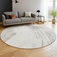 thumbnail image 6 of Addison Rugs Mayfield Premium Machine Washable Transitional Swirls Ivory Round Rug, 8' x 8', 6 of 6