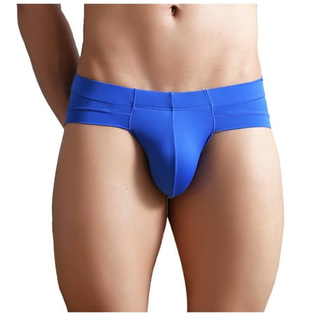 

DENGDENG Men s Comfort Brief Soft Pouch Low Rise Briefs for Men Seamless Solid Underwear