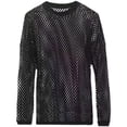 thumbnail image 4 of Men Fishnet Shirt Mens Fishnet Top Mesh Transparent Muscle T-Shirt Net Undershirt Top 3XL, 4 of 5