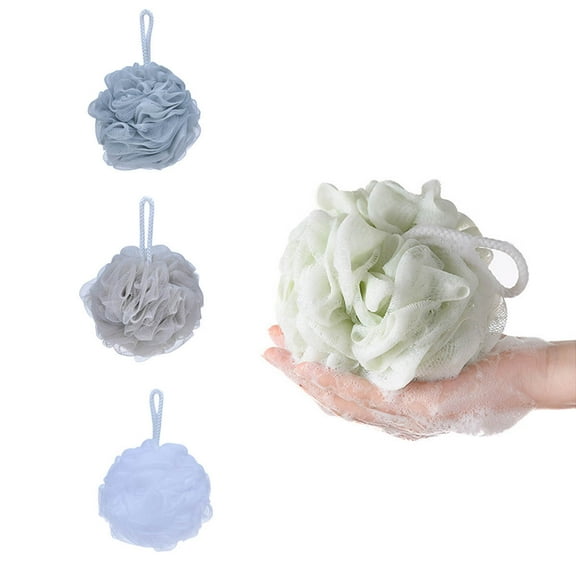 Bath Loofah Shower Sponge Pouf Body Scrubber Exfoliator Scrubber Ball (Set of 4)