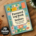 thumbnail image 4 of Password Book - Password Books for Seniors - Fun Spiral Password Log Book, Creative Lockable Password Notebook for Seniors and Personal Green, 8.2x5.7", 4 of 7