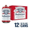 Budweiser Beer, 12 Pack Beer, 12 fl oz Aluminum Cans, 5.0 % ABV, Domestic Lager