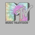 thumbnail image 2 of Men's MTV Tie Dye Block Logo Graphic Tee Athletic Heather 2X Large, 2 of 5