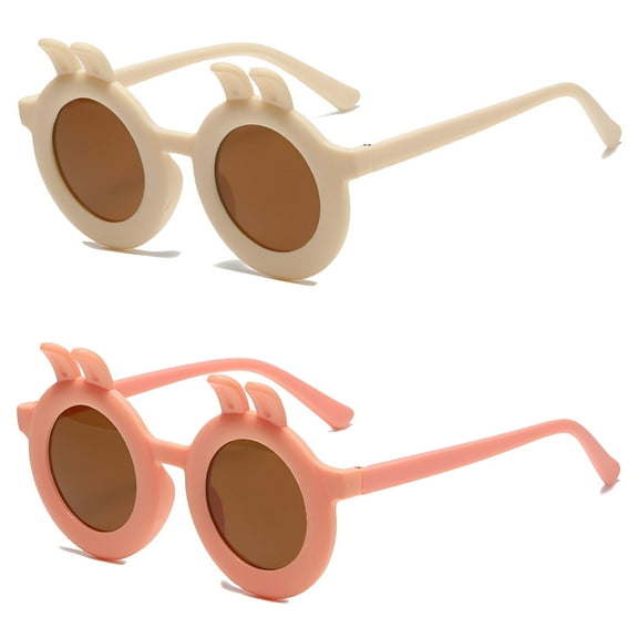 GJX 2Pcs Baby Sunglasses Toddler Girl Sunglasses Kids Sunglasses Boys,Style1