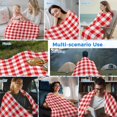 thumbnail image 5 of Red White Plaid Cooling Blanket,Lightweight Breathable Summer Throw Blanket with Double Sided Cold Effect,Modern Farmhouse Buffalo Check Gingham Picnic Blankets Bed Sheet for Hot Sleepers 50"x60", 5 of 8