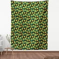 thumbnail image 4 of Ambesonne Banana Fabric by the Yard Upholstery, Tropical Leaves Fruits Art, 2 Yards, Earth Yellow Jade Green, 4 of 5