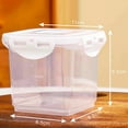 thumbnail image 6 of 2Pcs 650ML Sealed Crisper Portable Bread Box Cake Storage Carrier for Pastries, Donuts, Bread Rolls, Buns or Baguettes, 6 of 7