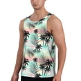 thumbnail image 2 of Haiem Tropical Summer Palm Men Workout Tank Top Gym Bodybuilding Sleeveless Muscle T Shirts Athletic Tank Breathable Workout Shirt-3X-Large, 2 of 9