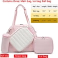 thumbnail image 2 of Pickleball & Tennis Duffle Bag with Main, Ice, and Ball Compartments, Quilted Design, Lightweight Sports Travel Bag, 2 of 4