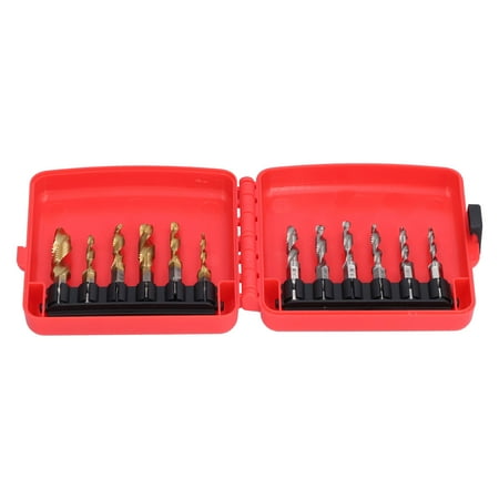 

Drill Tap Bits Set Hex Shank Chip Removal 4241 High Speed Steel For Drilling