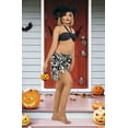 thumbnail image 3 of HAPPY BAY Women's Halloween Costumes Pareo Caribbean Pirate Casual Swimsuit Cover Up Sarong Mini Skirt Beach Wrap One Size Obsidian, Skull, 3 of 5