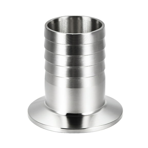 Clamp Hose Adapter, 1.988" Flange to 1-1/4" Hose Barb Fitting