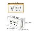 thumbnail image 4 of Transemion Wood Smart And Stylish Wall Mounting Wi-Fi Router Storage Boxes Space-saving Sturdy And Durable white, 4 of 6