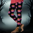 thumbnail image 2 of Feancey High Waisted Leggings for Women Novelty Halloween Print Workout Tights Holiday Casual Tummy Control Yoga Pants Buttery Soft Stretch Leggings Multicolor M, 2 of 7